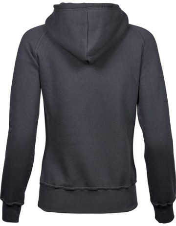 TJ5431 Tee Jays hooded sweatshirt dames donkergrijs rug