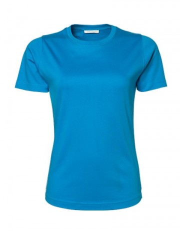 TJ580N Tee Jays Interlock Tee dames azuurblauw