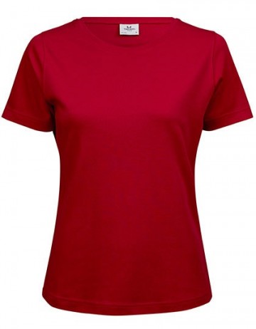 TJ580N Tee Jays Interlock Tee dames rood