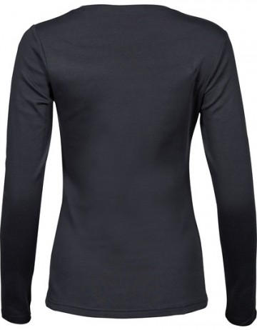 TJ590 Tee Jays Interlock Tee LM dames marineblauw rug