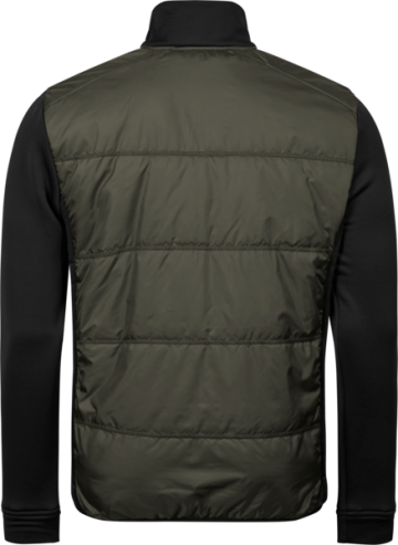 TJ9110 Tee Jays heren Hybrid-Stretch Hooded Jacket groen zwart achtere