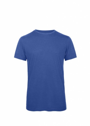 B&C Triblend T-shirt heather koningsblauw