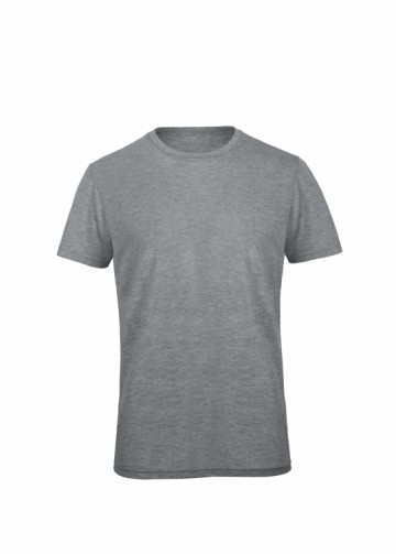 B&C Triblend T-shirt`heather licht grijs