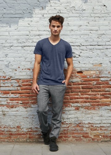 B&C Triblend T-shirt V-hals