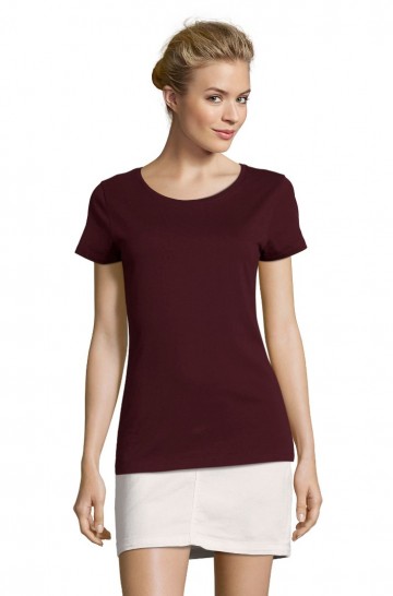 02856 Sol's Martin dames T-shirt oxblood