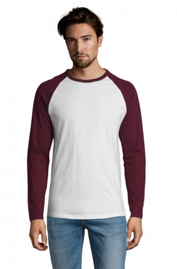 Sol's 02942 Funky LSL 108 wit / bourgogne rood