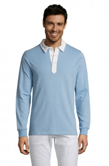 Sol's Preston 02951 poloshirt 221 hemelsblauw / wit
