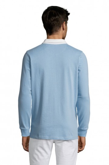 Sol's Preston 02951 poloshirt 221 hemelsblauw / wit rug