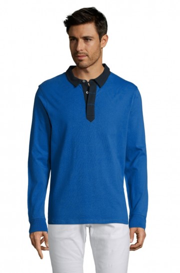 Sol's Preston 02951 poloshirt 256 koningsblauw / zwart