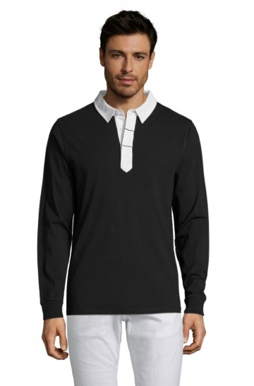 Sol's Preston 02951 poloshirt 312 zwart / wit