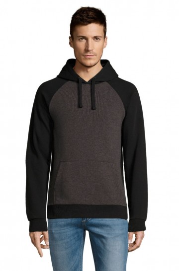 02998 Sol's Seattle unisex sweater donker grijs / zwart