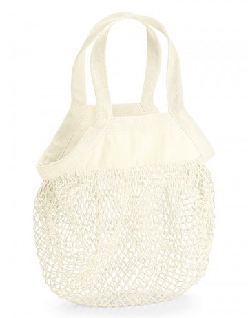 W151 WFM Organic Cotton Mini Mesh Grocey Bag naturel
