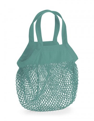 W151 WFM Organic Cotton Mini Mesh Grocey Bag sage groen