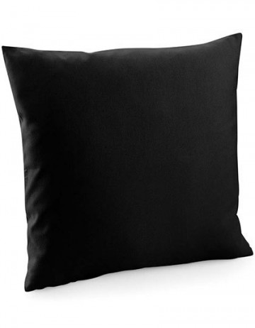 WFM Fairtrade Cotton Canvas Cushion Cover W350 zwart