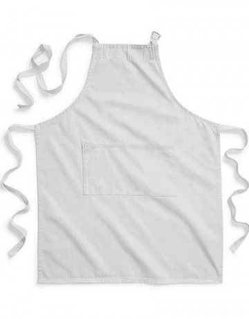 W364 WFM Fairtrade Cotton Craft Apron licht grijs