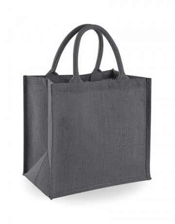 WFM Jute Midi Tote W413 grafiet grijs