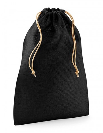 WFM Jute Stuff Bag W415 zwart naturel