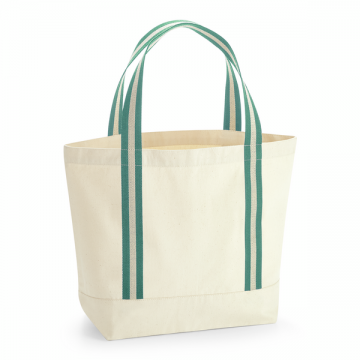 W690 WFM EarthAware® Organic Boat Bag naturel sage groen