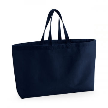 W696 WFM Oversized Canvas Bag frans marineblauw