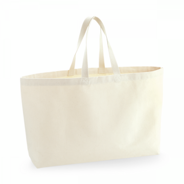 W696 WFM Oversized Canvas Bag naturel
