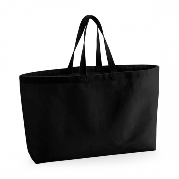 W696 WFM Oversized Canvas Bag zwart