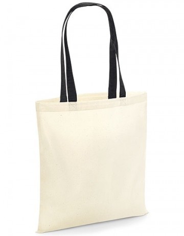 WFM Bag for Life - Contrast Handles W101C naturel / zwart