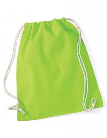 WFM Cotton Gymsac W110 lime green