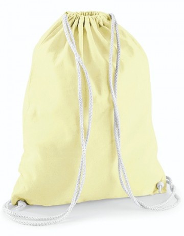 WFM Cotton Gymsac W110 pastel lemonwhite