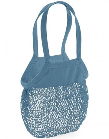 WFM Organic Cotton Mesh Grocery Bag W150 airforce blue