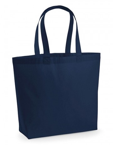 WFM Premium Cotton Maxi Tote W225 frans marineblauw