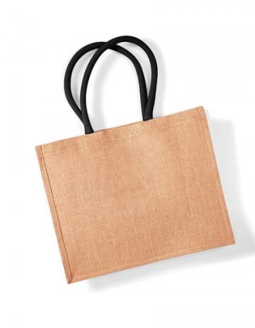 WFM Classic Jute Shopper W407 naturel / zwart