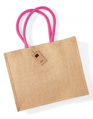 WFM Classic Jute Shopper W407 naturel / fuchsia