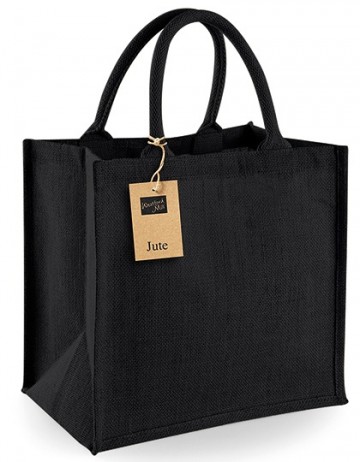 WFM Jute Midi Tote W413 zwart