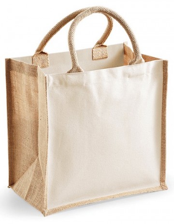 WFM Printers' Midi Jute Bag W421 naturel