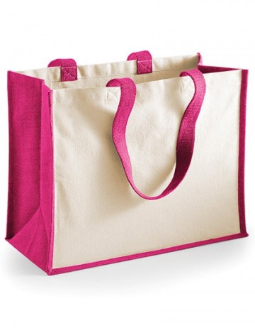 WFM Printers' Jute Classic Shopper W422 fuchsia