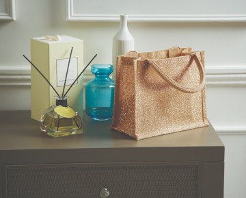 WFM Shimmer Jute Mini Gift Bag W415