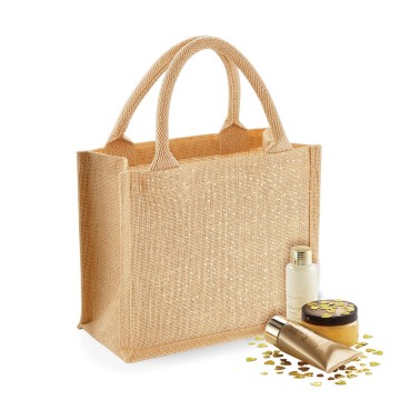 WFM Shimmer Jute Mini Gift Bag W415