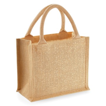 WFM Shimmer Jute Mini Gift Bag W415