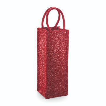 WFM Shimmer Jute Bottle Bag W433