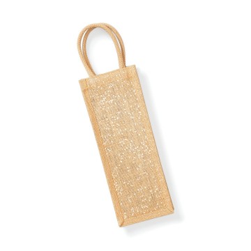 WFM Shimmer Jute Bottle Bag W433