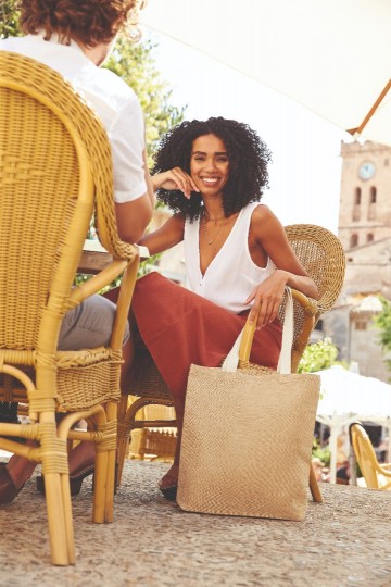 WFM Unlaminated Jute Tote W455