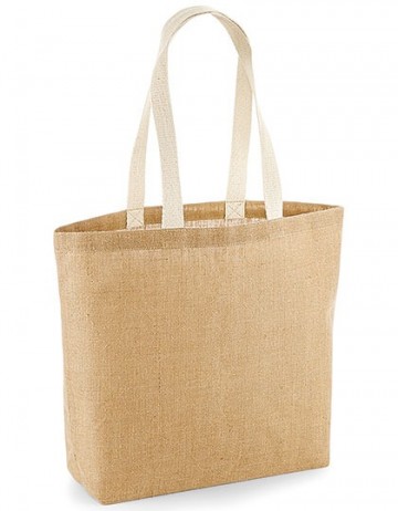 WFM Unlaminated Jute Tote W458 natural