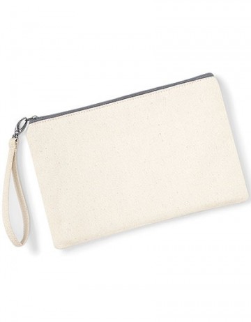 WFM Canvas Wristlet Pouch W520 naturel / licht grijs
