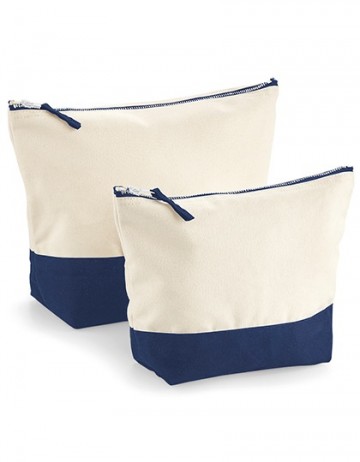 WFM Dipped Base Canvas Accessory Bag W544 naturel / marineblauw