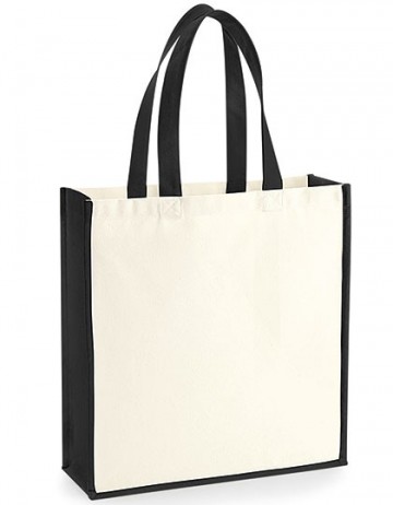 WFM Gallery Canvas Tote W600 naturel / zwart
