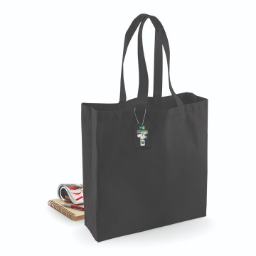 WFM Fairtrade Cotton Classic Shopper W623 zwart