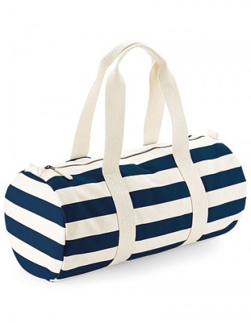 WFM Nautical Barrel Bag W688 naturalnavy