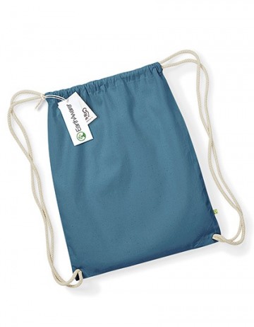 WFM EarthAware™ Organic Gymsac W810 airforce blue / wit