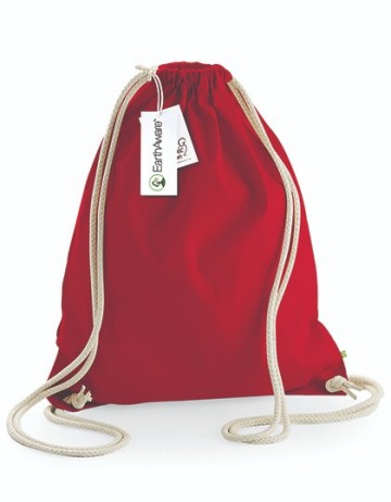 WFM EarthAware™ Organic Gymsac W810 classic red / wit