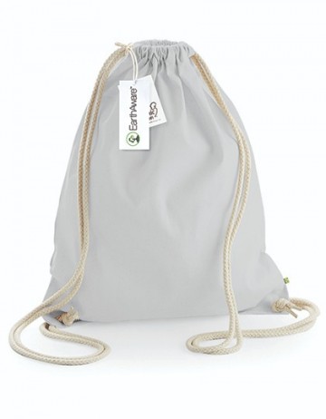 WFM EarthAware™ Organic Gymsac W810 light grey / wit